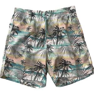 Ingear Swim Trunks Palm Trees Mens Medium 32/34